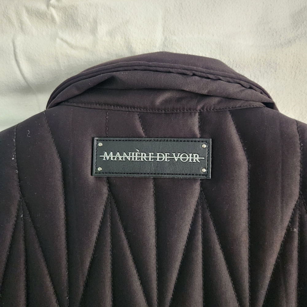 Maniere De Voir Black Bomber Jacket - Picture 5 of 8
